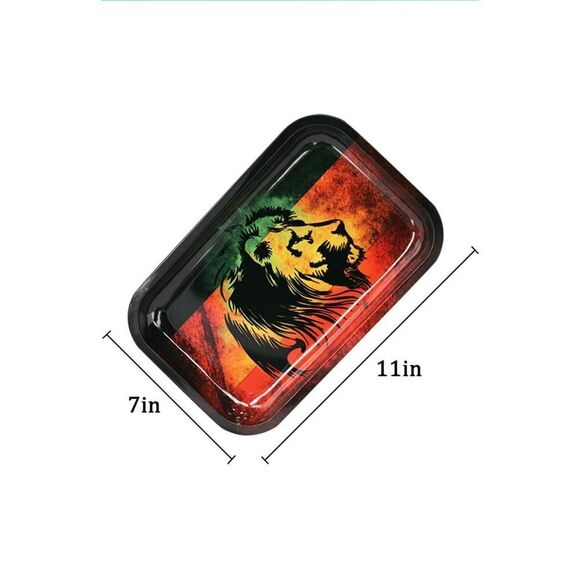 𝅺lion graphic rolling tray 11 x 7 - Picture 3 of 4